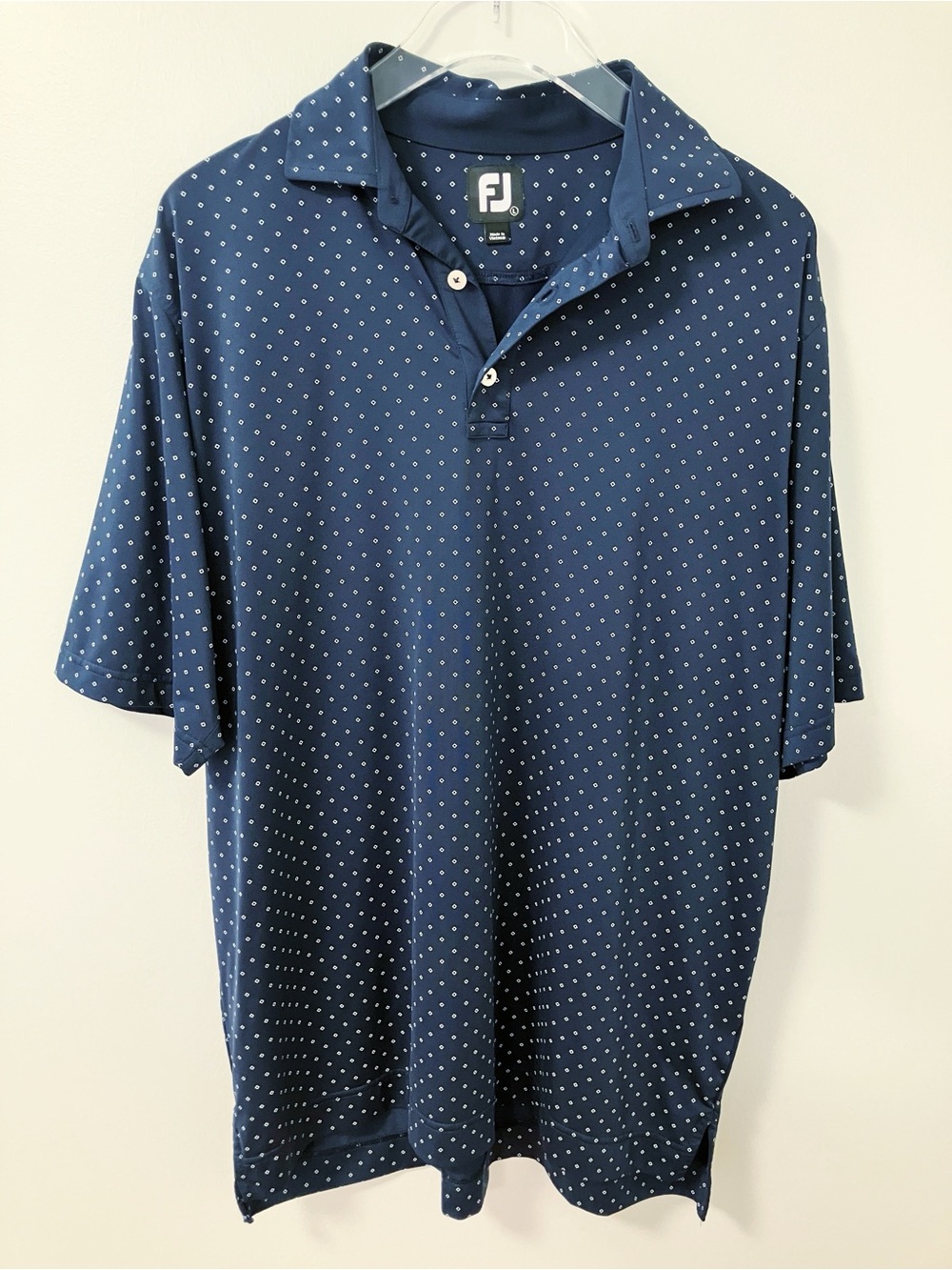 FootJoy | Blue Diamond Polo L Athletic Casual Preppy Golfing Sporty Summer